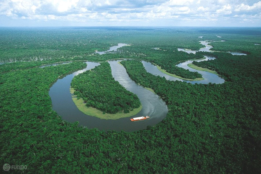 آمازون بزرگترین رودخانه ی جهان، آمریکا