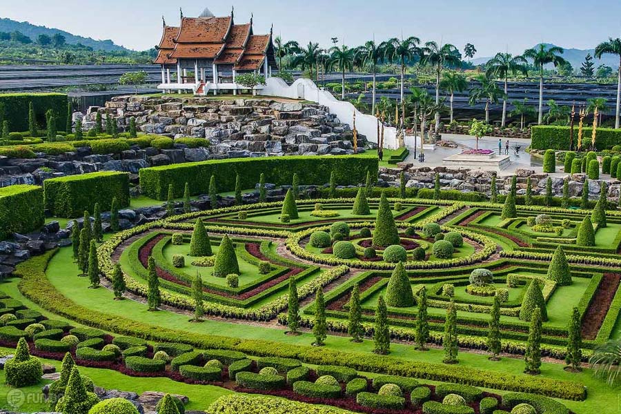 باغ گرمسیری Nongnooch در پاتایا تایلند