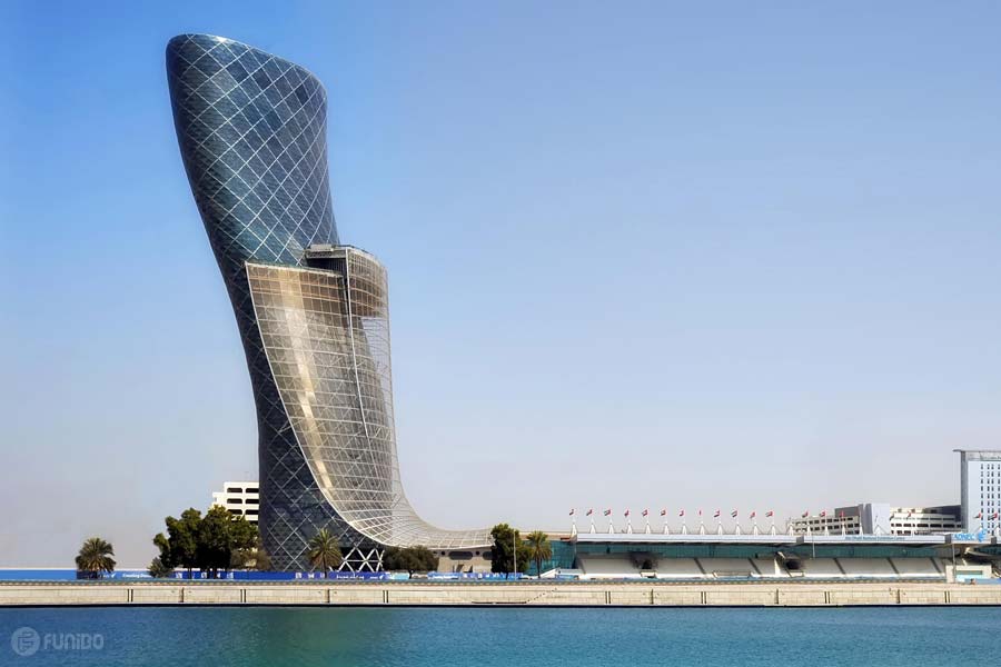 برج Capital Gate در ابوظبی - امارات متحده عربی