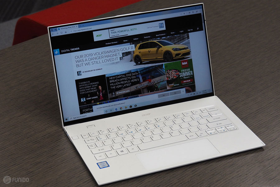 باریک ترین لپ تاپ 14 اینچی دنیا- Acer Swift 7