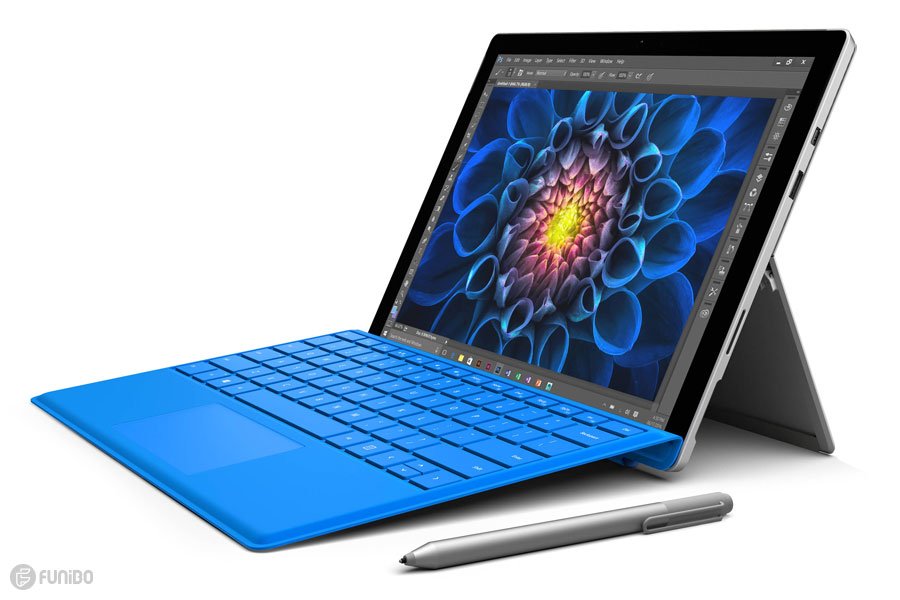 6. لپ تاپ مینی مایکروسافت مدل Surface Pro 4؛ بهترین لپ تاپ تماشای فیلم