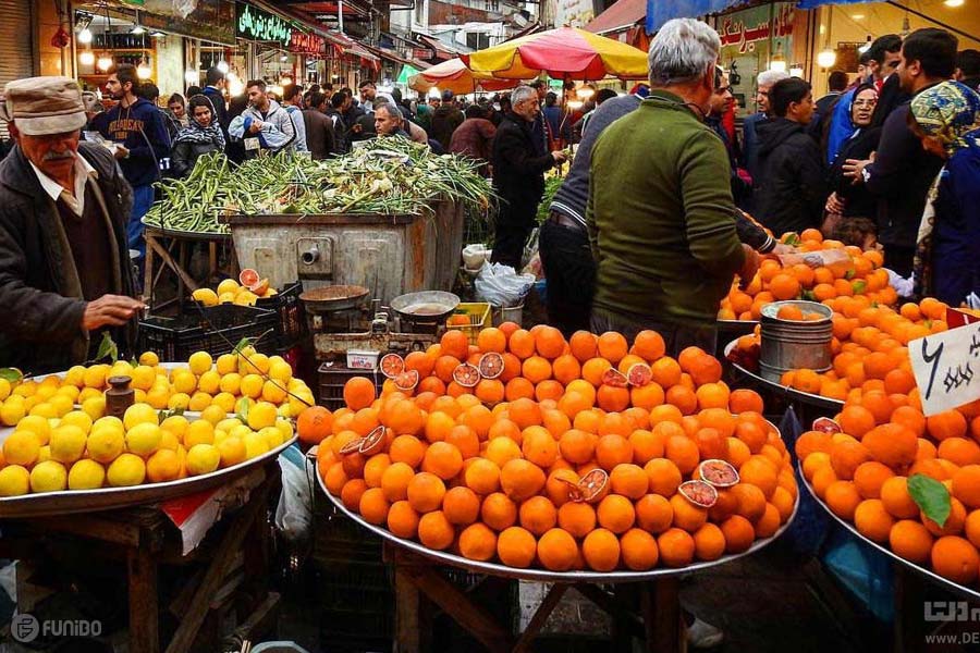 از مکان های گردشگری گیلان در طول سال: بازار روز رشت